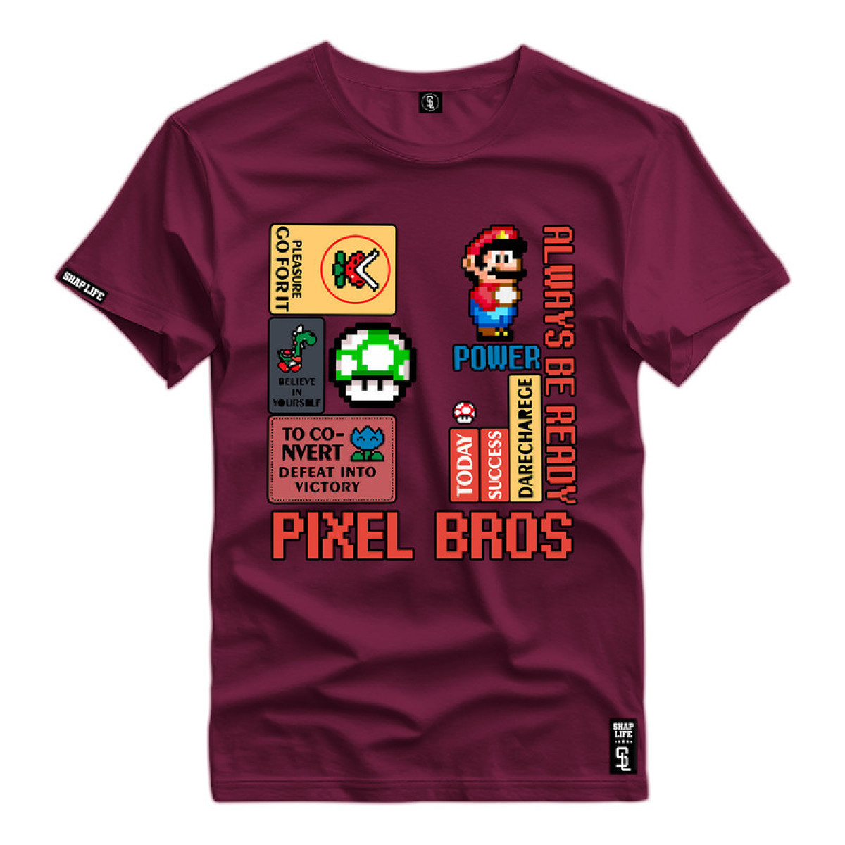 Camisa Estampada 100% Algodão Camiseta Casual - 3364