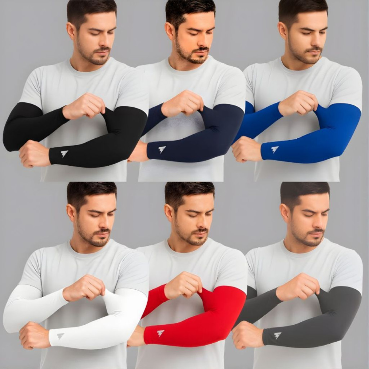 Promoção 1 Par de Manguito Proteção Solar UV50+ Segunda Pele Mangote Manga Proteção Solar