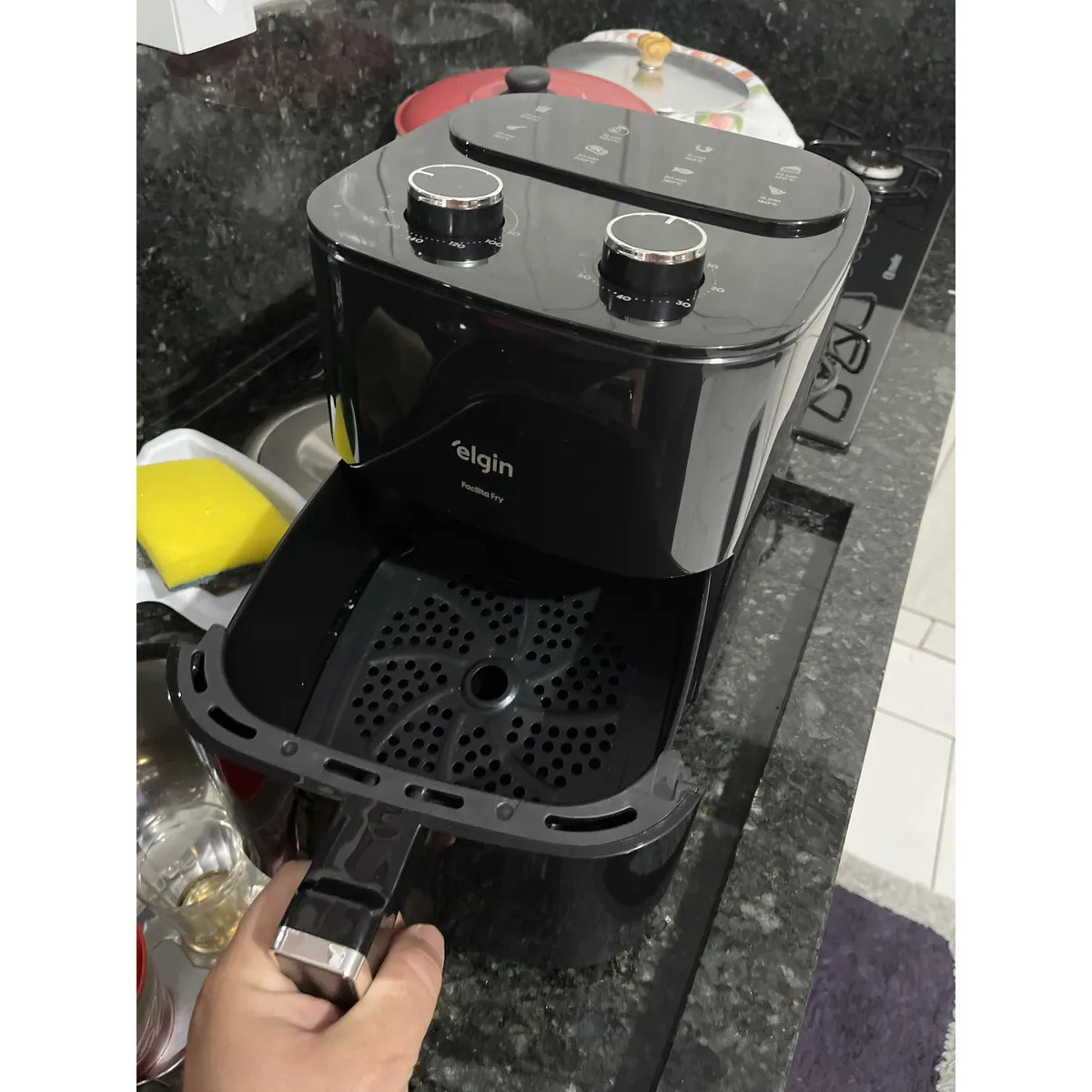 Fritadeira Air Fryer Elgin Facilita Fry 3,5 Litros Potência 1400w