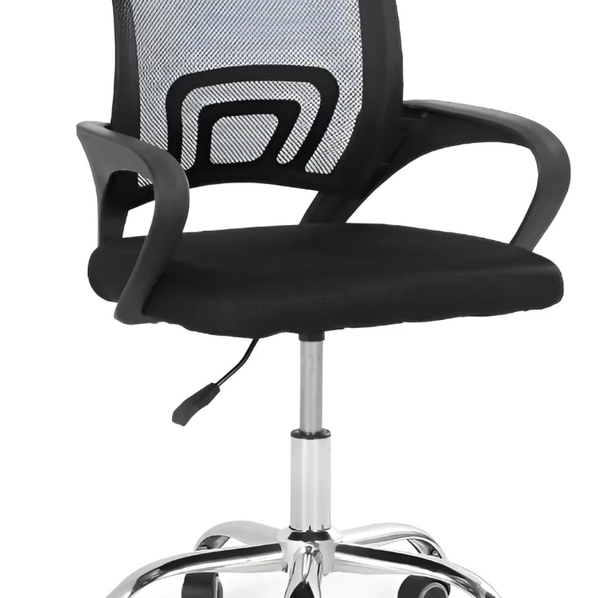 Cadeira De Escritório Secretária Giratória Altura Ajustável Cor Preto