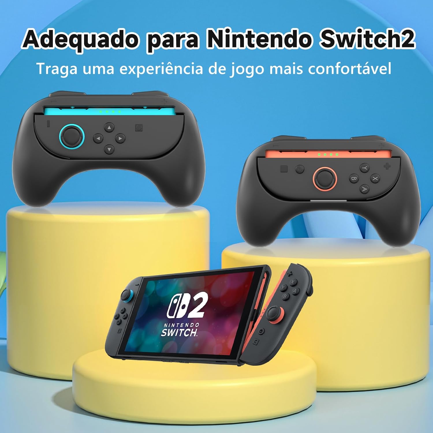 Controle Grips compatível com Nintendo Switch 2 Joy-Con