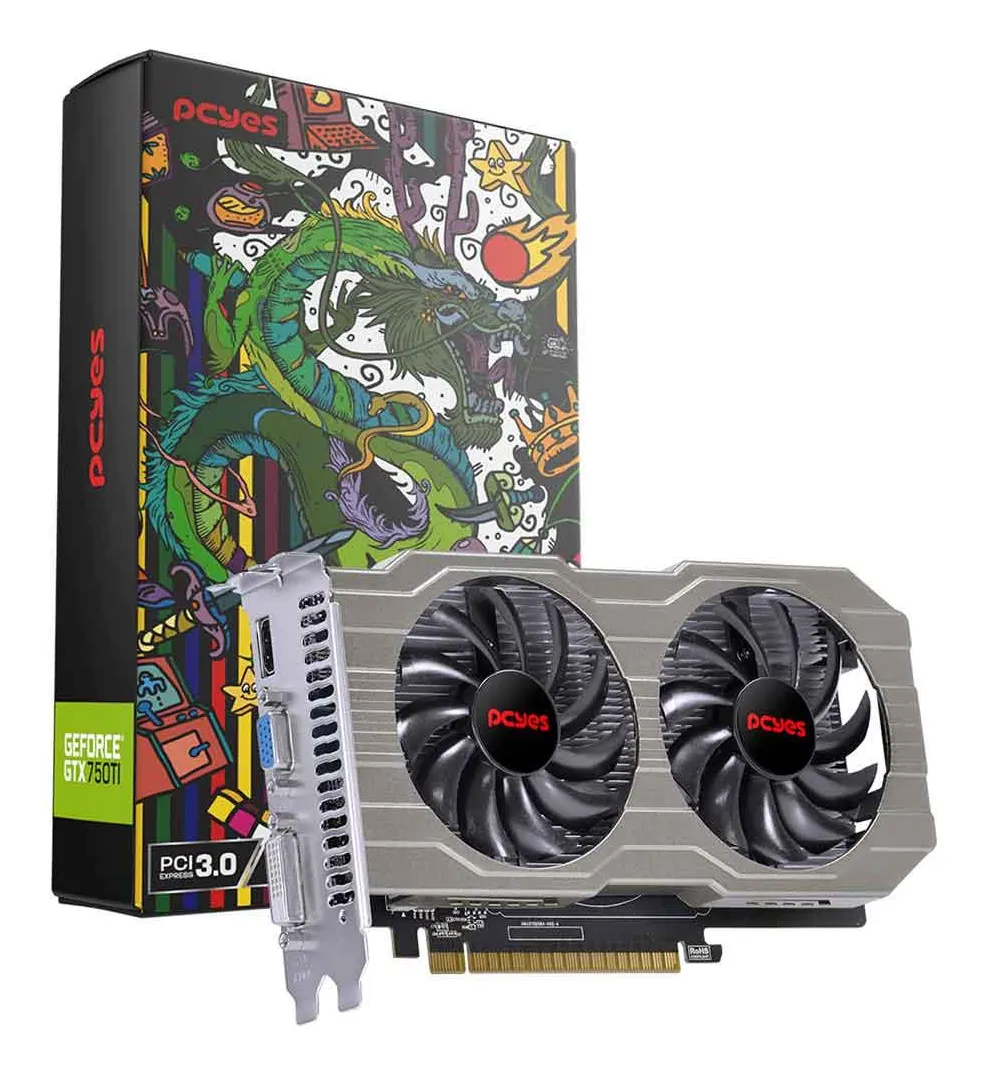 Placa De Vídeo Pcyes Geforce Gtx 750 Ti 4gb Gddr5 128bits