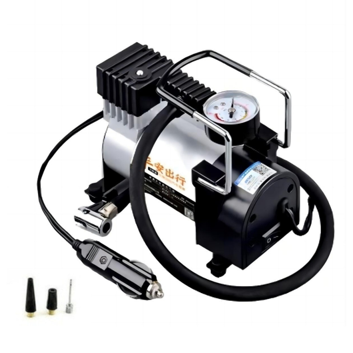 Mini Compressor De Ar Veicular Profissional Portátil Pneu Automotivo 12V