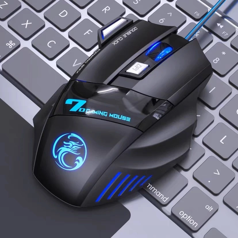 Mouse Gamer Laser X7 3200dpi Led Rgb Usb 7 Botões Profissional Original