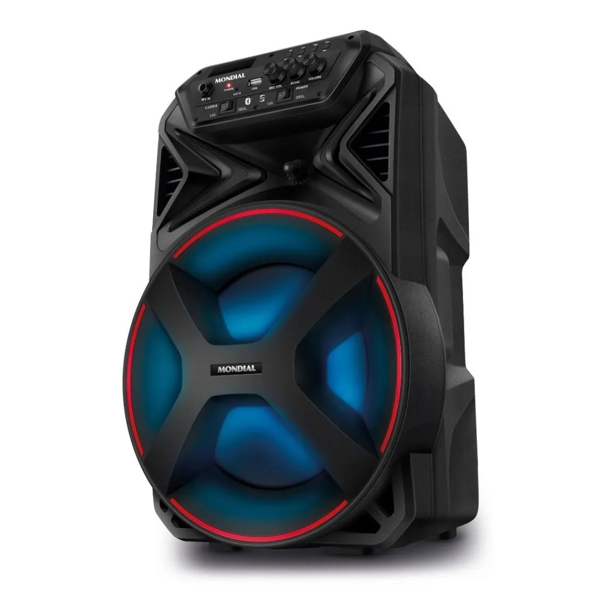 Caixa De Som Amplificada Bluetooth 250w Cm250 Cor Preto Mondial