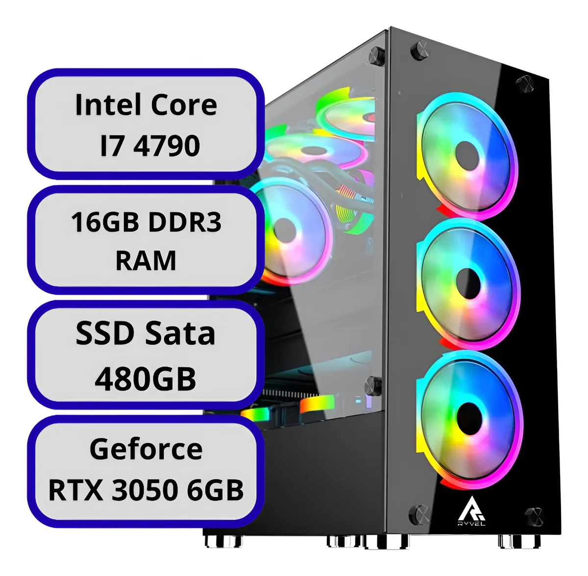 Pc Gamer Intel Core I7, 16gb Ram, Ssd 480gb, Rtx 3050 6gb 480 Gb 16 Gb Rtx 3050 6gb