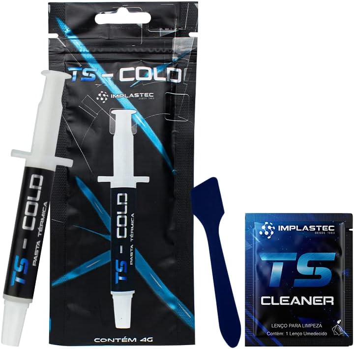 PASTA TÉRMICA TS - COLD 10,5 W/MK SERINGA 4G - IMPLASTEC