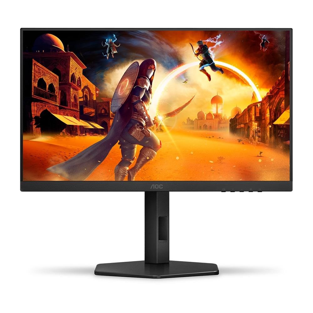Monitor Gamer AOC 27", Full HD, 180Hz, 0.5ms, IPS, DisplayPort e HDMI, Ajuste de Altura, Preto - 27G4/P