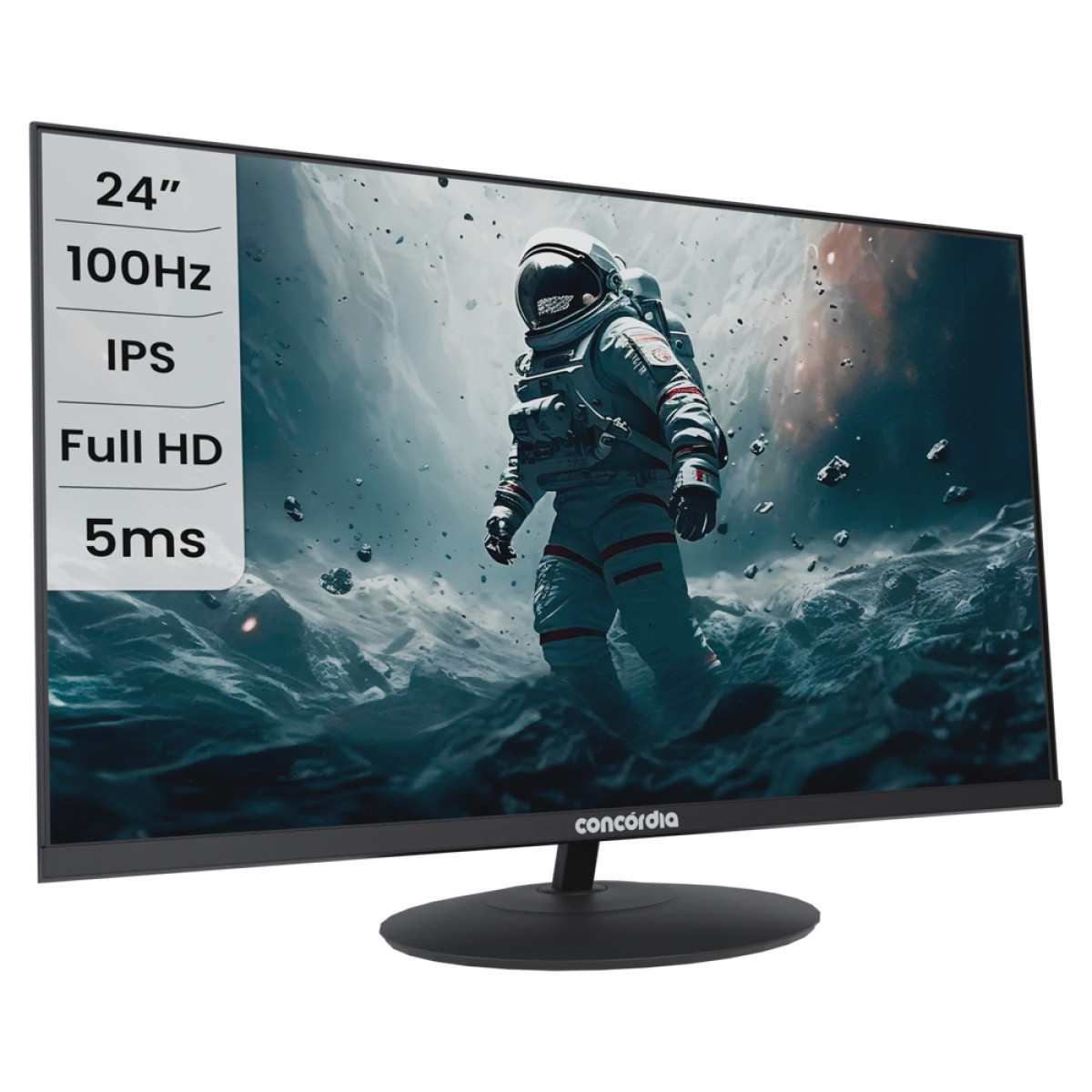 Monitor Concórdia Gamer 23.8" H238G 100hz IPS Led Full Hd Hdmi Vga Com Vesa SRGB 99%