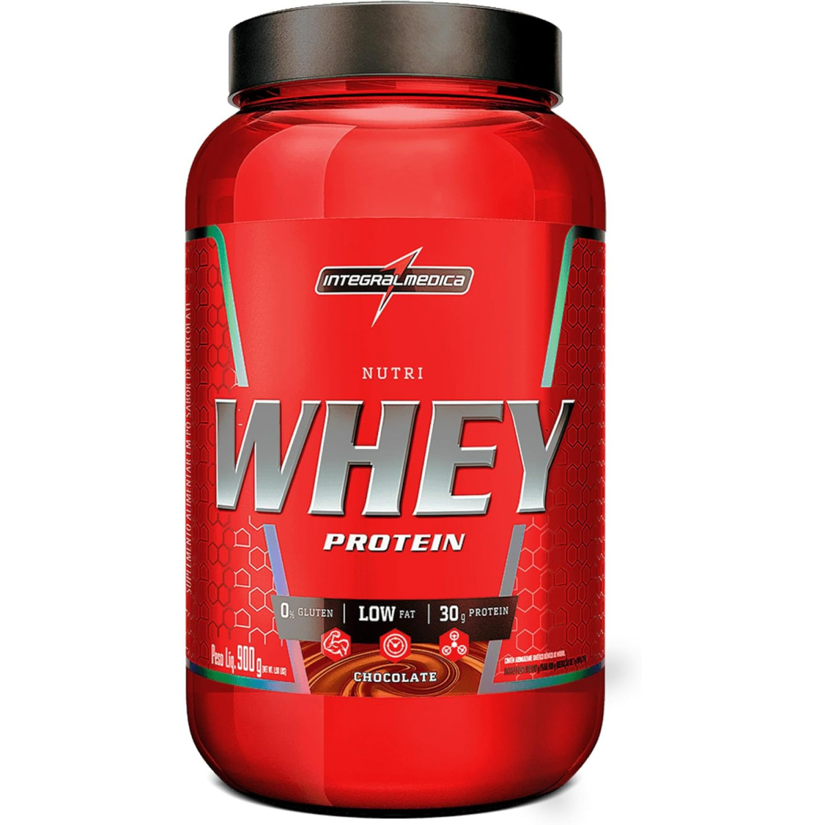 Integralmedica - Hipercalórico - Nutri Whey Protein Chocolate - Pote 900g
