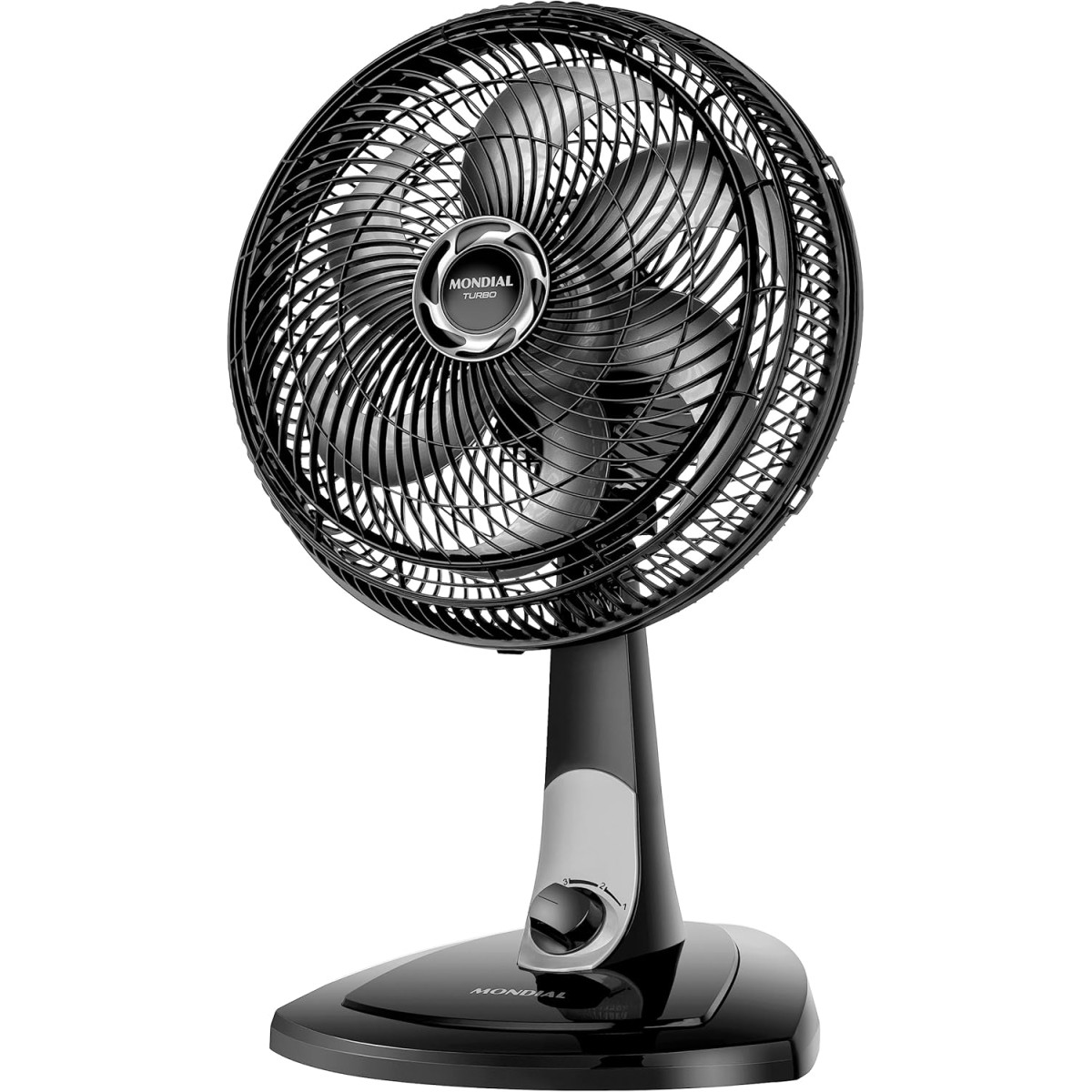 Ventilador de mesa Mondial 220V, 30cm, 6 pás, Turbo - VT-30-NB