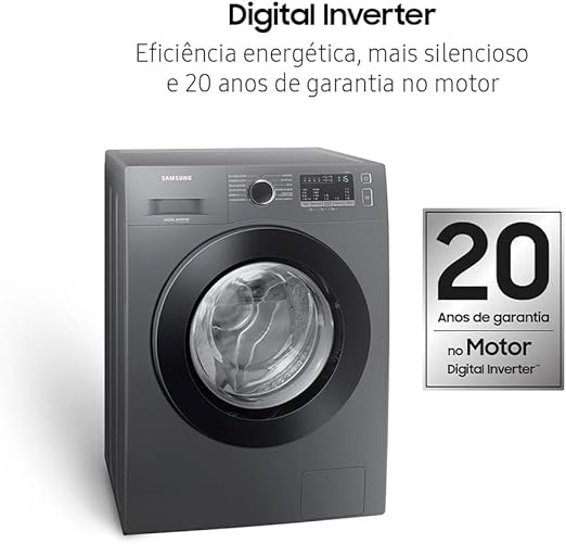 Samsung Lava e Seca WD11M com Digital Inverter WD11M4473PX Inox Look 11/7kg - 220V