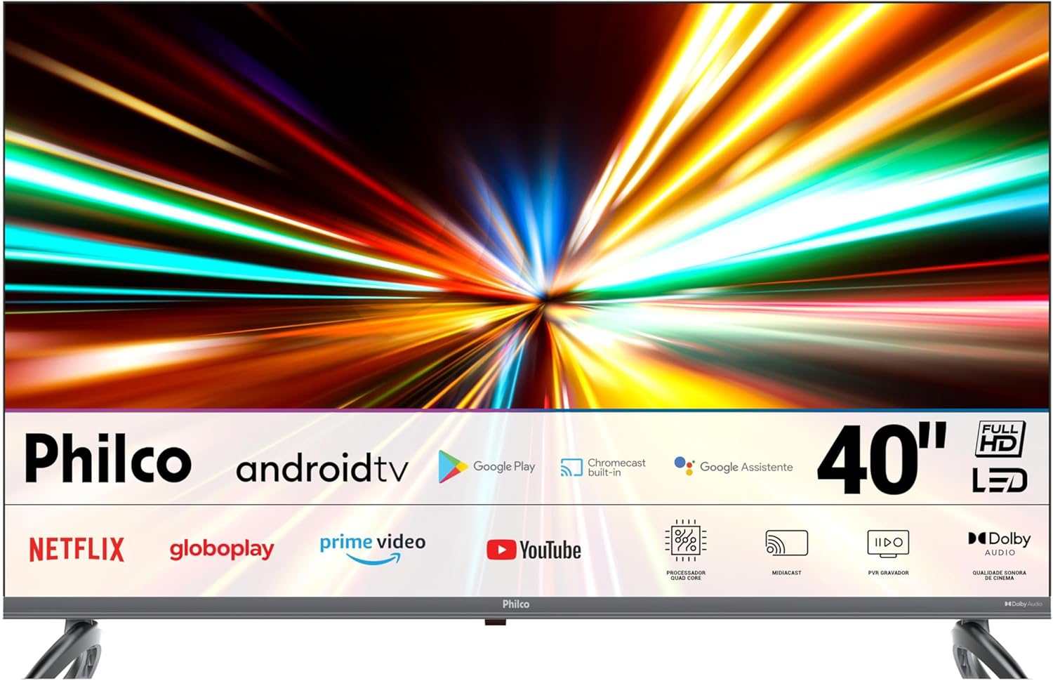 Smart TV 40" Philco LED Full HD Android 11 HDR10 P40SAA