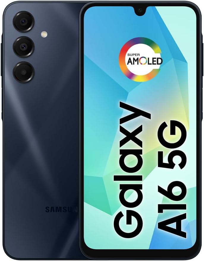 Celular Samsung Galaxy A16 5G, 128GB + 4GB RAM, Câmera de até 50MP, Tela 6.7", NFC, IP54, Bateria 50