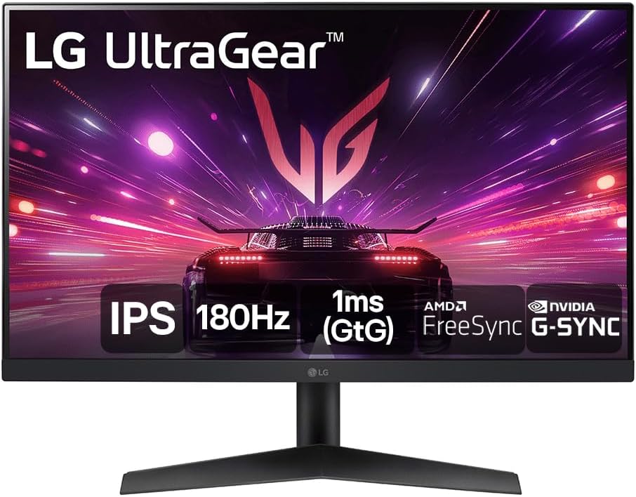 Monitor Gamer LG UltraGear 24” 24GS60F-B IPS Full HD 180Hz 1ms (GtG) NVIDIA® G-SYNC® AMD FreeSync™ H