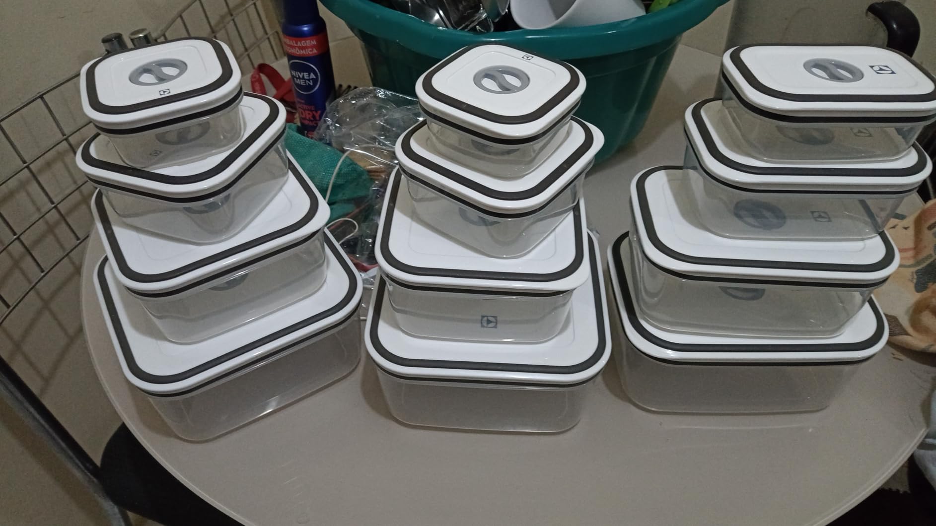 Electrolux - Kit Potes de Plástico Hermético, 10 unidades