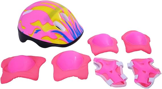 Zippy Toys Kit de Proteção Rosa, 7 Peças, Recomendado Para Crianças Acima de 3 anos, Material de Óti