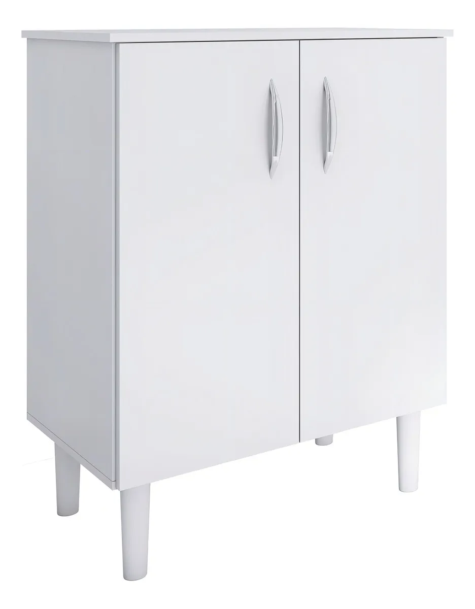 Balcão De Cozinha Suporte De Microondas Bebedouro 76x60cm Cor Branco