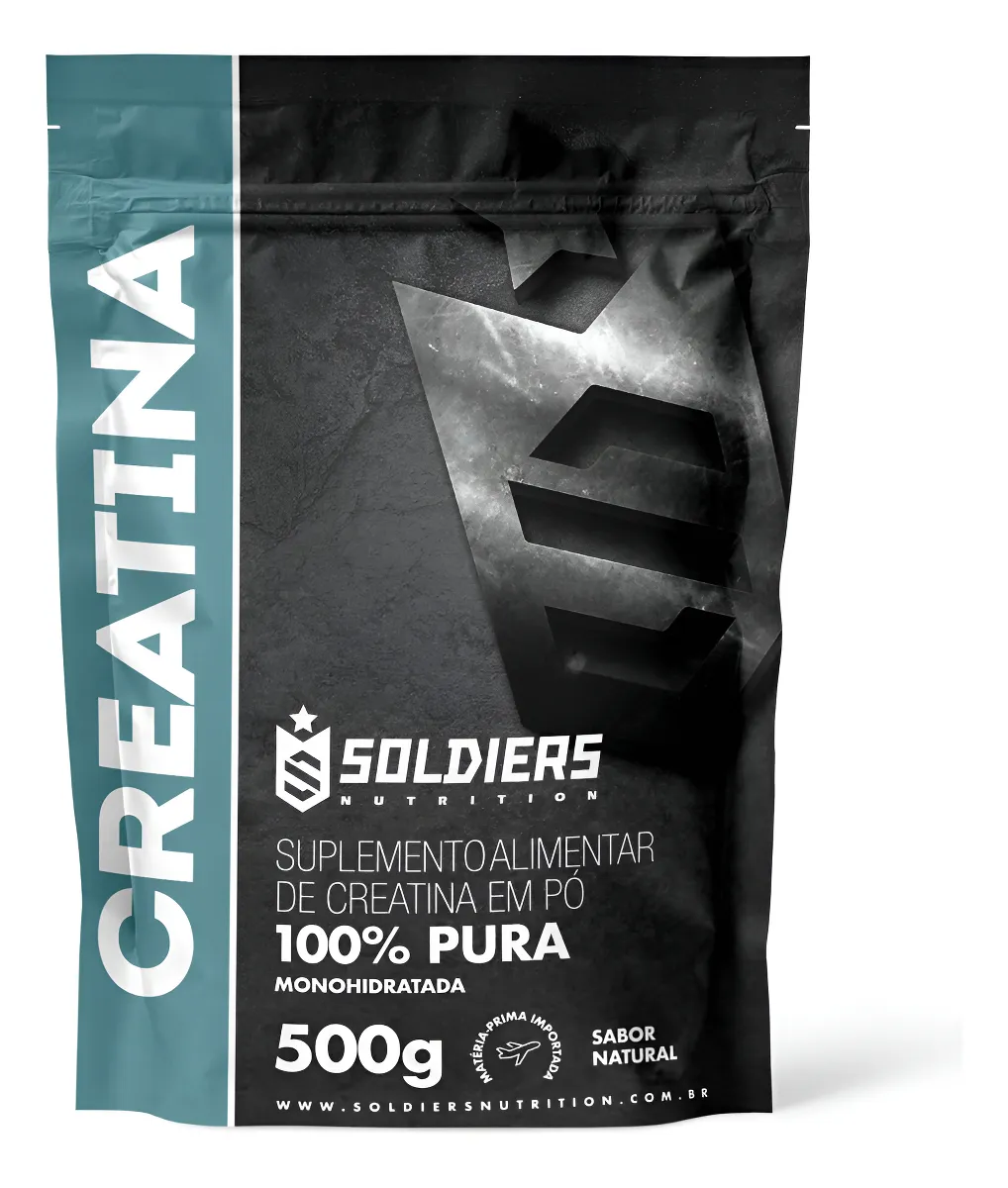 Creatina Monohidratada 500g Soldiers Nutrition 100% Pura