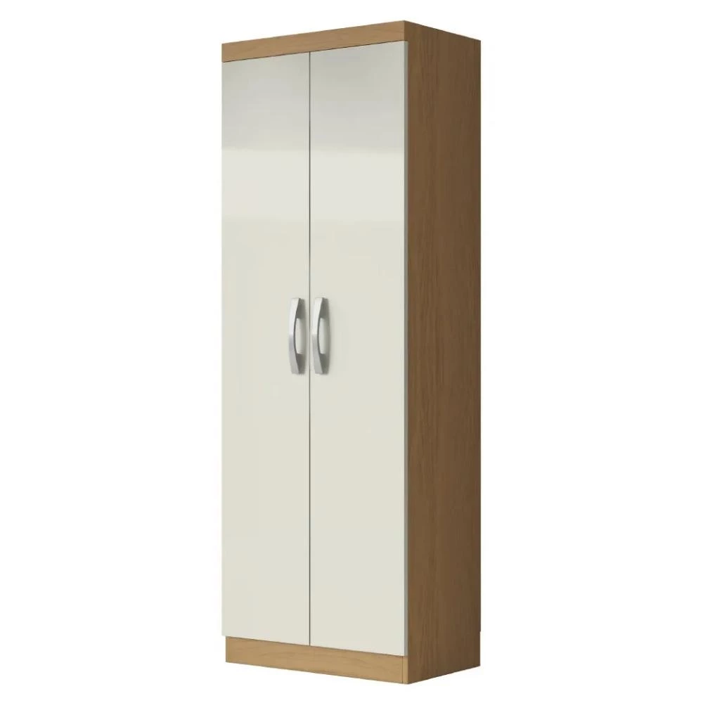 Armário Multiuso Organizador Lavanderia 2 Portas 3 Prateleiras 1,70m New Aramóveis