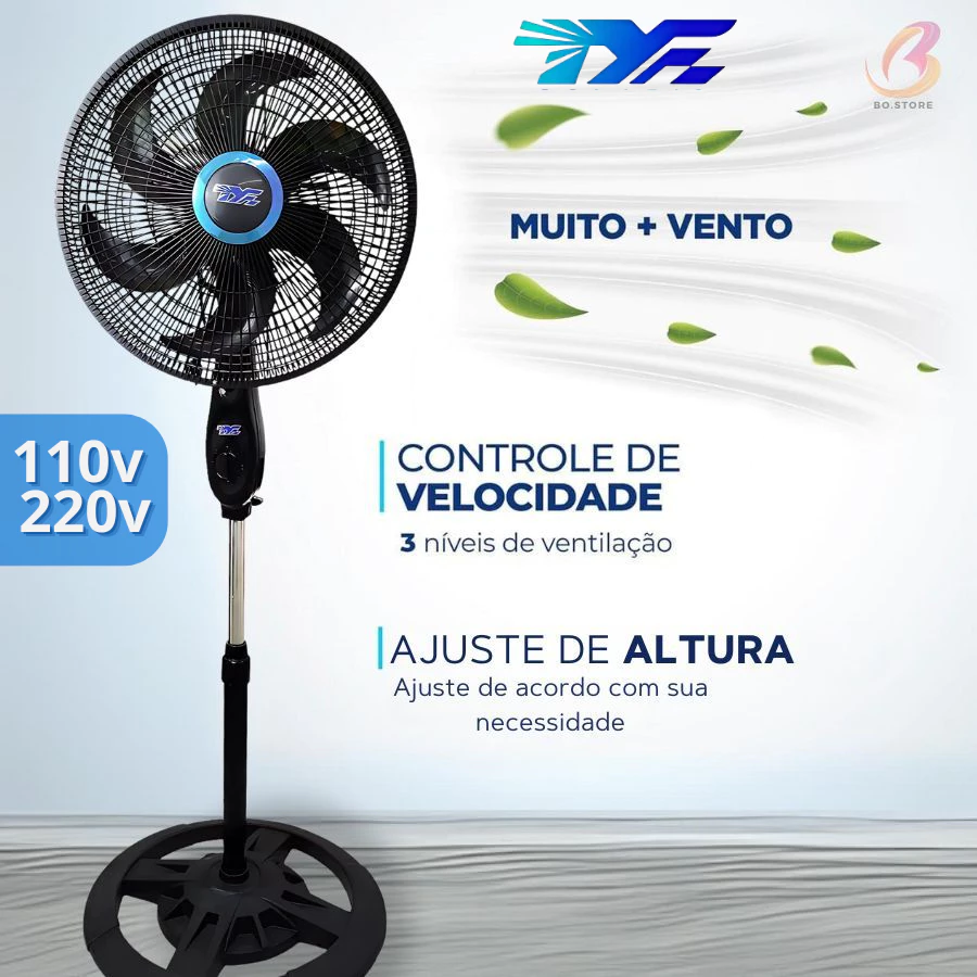 Ventilador 105cm a 130cm Ajuste De Altura Livremente 110v 220v Ventilador Envio imediato