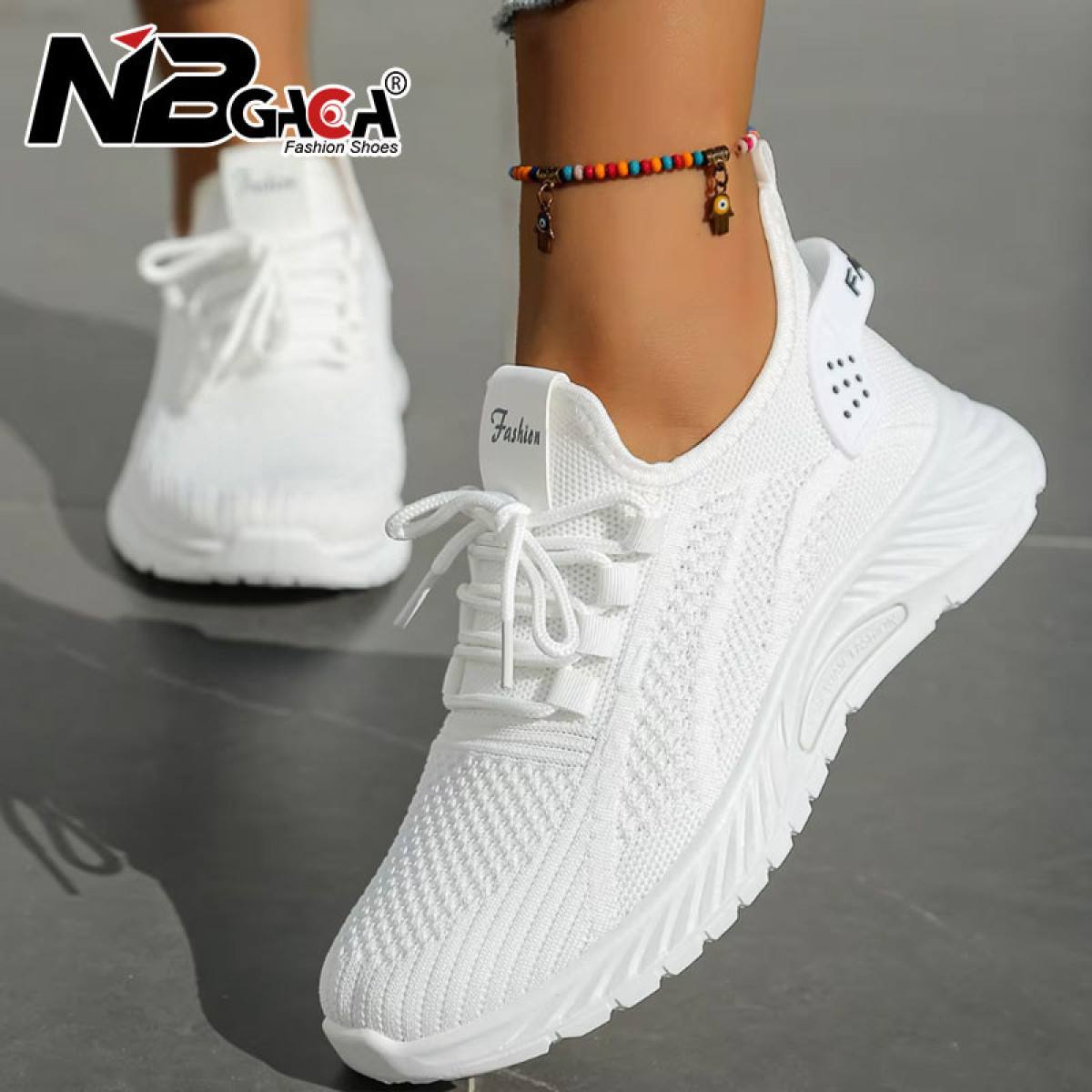 Moda Malha Tênis Feminino Todas As Estações Respirável Casual Baixo Topo Falt Sapatos