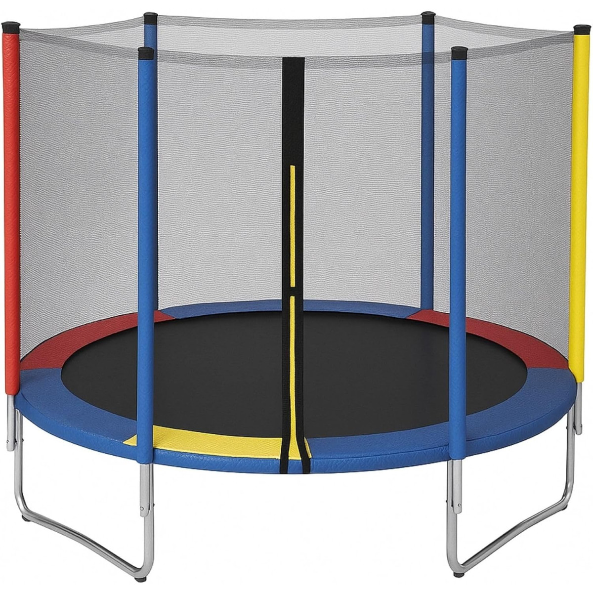 Clique para ver a imagem completa Cama Elástica Pula Pula 1,8m Trampolim Infantil Fechamento Zíper C/Lona reforçada