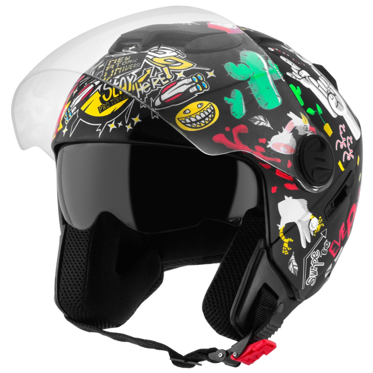 Capacete Moto Aberto New Atomic Universe Lançamento Oferta