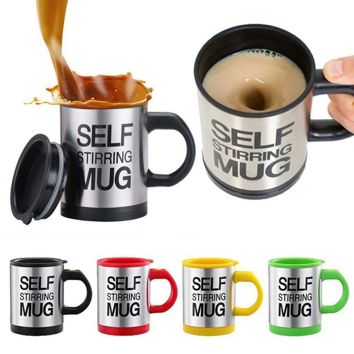 Caneca Mixer Automática Self Stirring Mug Café Nescáu Leite