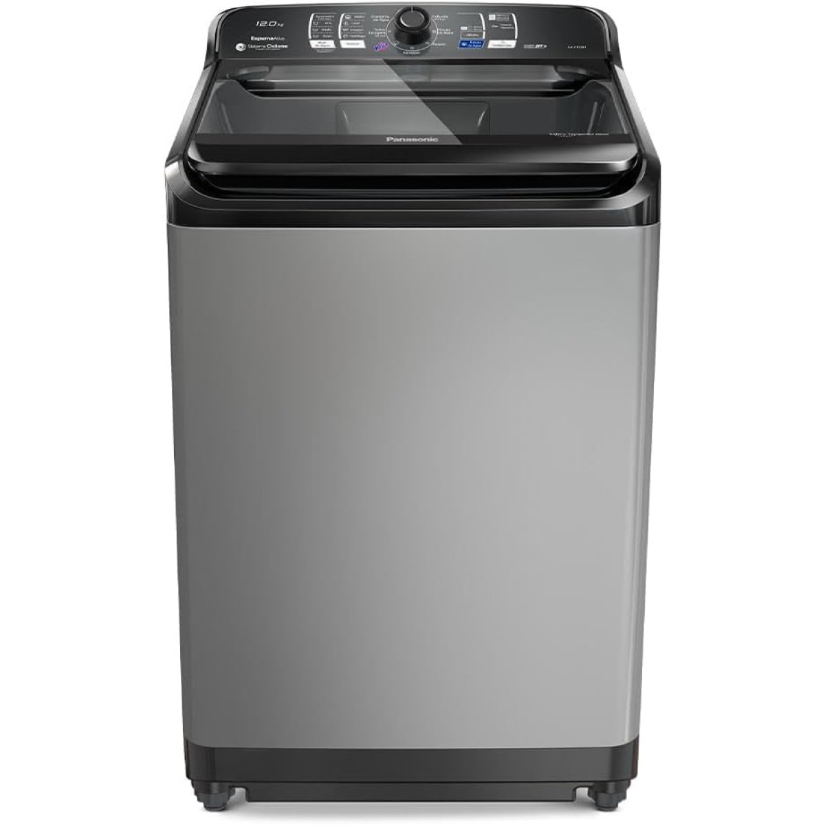Panasonic Máquina de Lavar 12kg Titânio 220v NA-F120B1T